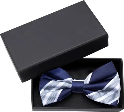 Produktbild von Fabio Farini - 1 Stück Herren Fliege Blau mit Streifen Einfarbig oder Gemustert - Vorgebunden Streifen, Blau/Grau/Weiß - Ink Blue/Steel Blue/White