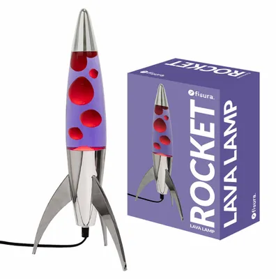 Image de Lampe à lave rouge et violette