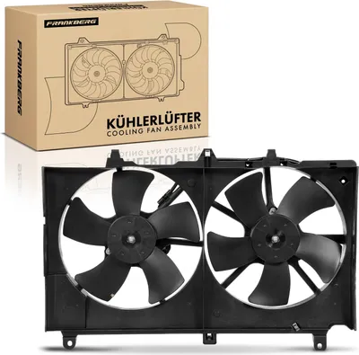 Obrázok produktu pre Frankberg 1x dvojitý ventilátor chladiča motora s rámom ventilátora chladiča Infiniti G notchback Nissan 350 Z Z33 3.5L