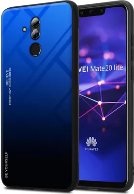 Produktbild von Cadorabo Hülle für Huawei MATE 20 LITE Schutz Hülle in Schwarz Handyhülle TPU Etui Cover Case Tempered Glas