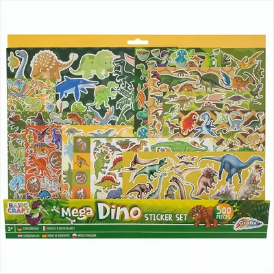 Produktbild von Mega zestaw naklejek Dino