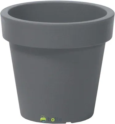 Produktbild von Pflanzkübel Grau 50 cm x 45,5 cm - Kunststoff Blumentopf für Garten und Innenbereich