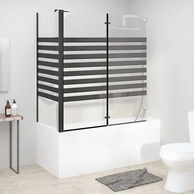 Produktbild von Duschabtrennung 120x68x130 cm Hartglas Gestreift
