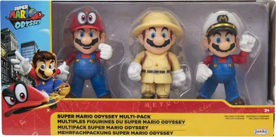 Immagine prodotto di Nintendo Super Mario Figuren 3er Set Mario Odyssey, 10 cm