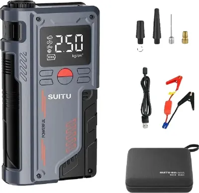 Immagine prodotto di Avviatore di emergenza per auto, compressore d'aria da 150 PSI, batteria da 20000 mAh