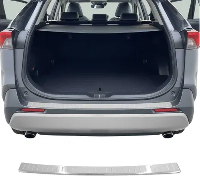Zdjęcie produktu dla Osłona progu tylnego zderzaka do Toyoty RAV4 2018-2025 Stal nierdzewna