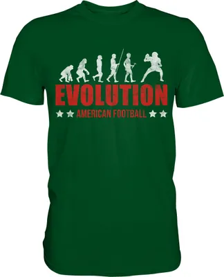 Produktbild von American Football Evolution T-Shirt – Bottle Green / XXL