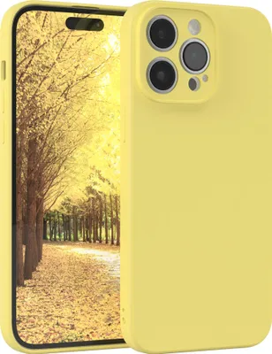 Produktbild von EAZY CASE - TPU Hülle für Apple iPhone 14 Pro Max, TPU Case stoßfeste Handyhülle, weiches Cover mit Kameraschutz, Silikonhülle in Gelb