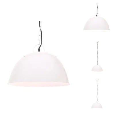Immagine prodotto di vidaXL Lampada a sospensione in stile industriale vintage 25 W bianca rotonda 41 cm E27 - Lampade