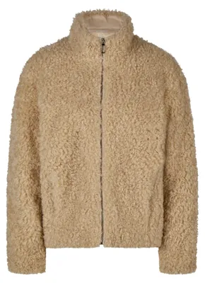 Produktbild von Rabe Kurze Jacke mit Stehkragen in flauschiger Teddy-Optik Beige Größe 40