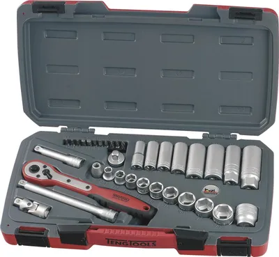 Produktbild von Teng Tools T3835AF 3/8"-Antrieb, Zoll-Steckschlüssel-Werkzeugsatz