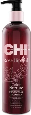 Produktbild von CHI Rose Hip Oil Color Nurture Protecting Shampoo schützendes Shampoo für gefärbtes Haar 739 ml