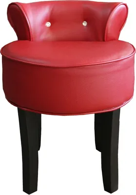 Produktbild von Casa Padrino Designer Hocker Boston Bordeaux-Rot/Schwarz mit Bling Bling Steinen - Barock Schminktisch Stuhl