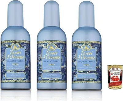 Produktbild von Tesori D'oriente Thalasso Therapy 100ml, Meeresduft, Noten von Bergamotte, Lavendel, Patchouli und weißem Moschus 3x100ml + Italian Gourmet polpa 400gr
