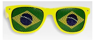 Produktbild von Fanbrille Brasilien – Sonnenbrille – Gelb – Fanartikel
