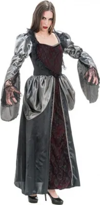 Image de Costume de Halloween pour femmes, modèle "Vampire Siria" | Longue robe, taille : M