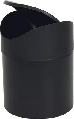 Produktbild von Schwingdeckeleimer Metall, Höhe: 155 mm, ø: 118 mm schwarz