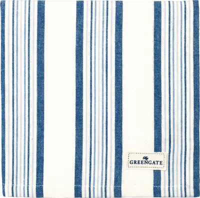 Produktbild von Greengate Stoffserviette HELEN Blau Weiß mit Streifen
