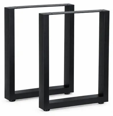 Produktbild von Tischgestell Kufen Stahl 2er-Set 90x72 cm schwarz industriell
