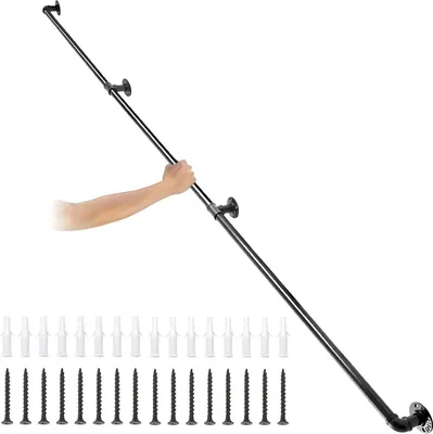 Immagine prodotto di Corrimano per scale - Interno ed esterno - Acciaio - Con staffe - 270?cm
