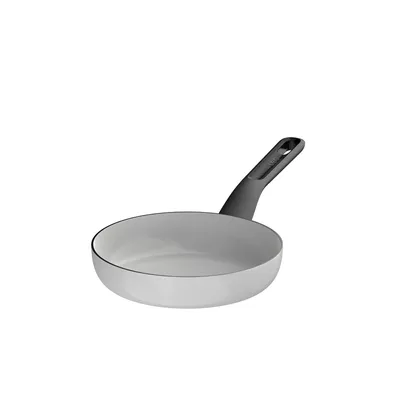 Produktbild von BergHOFF Leo Bratpfanne, 20 cm, weiß, rund, recycled Aluminium, keramische Antihaftbeschichtung, induktionsgeeignet, Cool-Touch-Griff, PFAS-frei