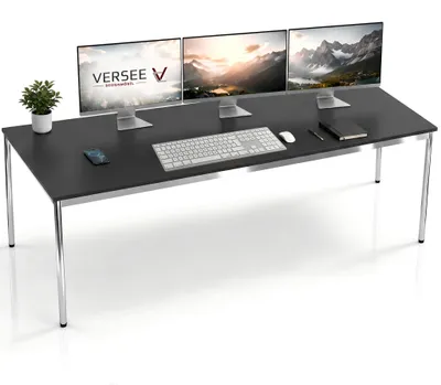 Produktbild von Schreibtisch / Konferenztisch VERSEE VST1 200x100 cm Schwarz – höhenverstellbar, stabil