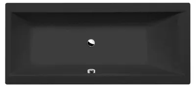 Produktbild von Polysan CLEO Rechteckwanne 160x70x48cm, schwarz matt