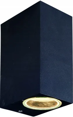 Image de Applique d'extérieur 2xGU10 IP44 aluminium noir Ecolight EC79085