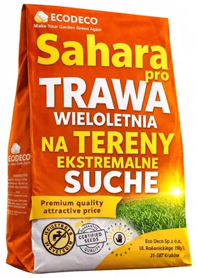 Image de EcoDeco Sahara Pro, graines de gazon - gazon terrain sec, gazon a semer 5kg pour pelouse et jardins
