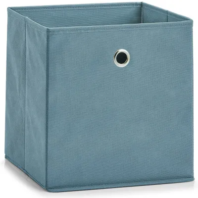 Produktbild von Aufbewahrungsbox Textil blau 28x28x28cm