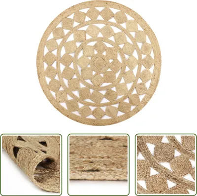 Obrázek produktu pro The Living Store Koberec ručně tkaný z juty 90 cm