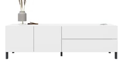 Produktbild von Sophia Lowboard 152 cm mit Metallfüßen weiß-matt