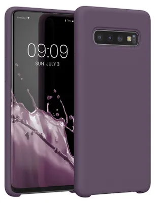 Produktbild von kwmobile Handyhülle für Samsung Galaxy S10 Hülle - Case Silikon - Kabelloses Laden - Schutzhülle Cover in Helle Iris