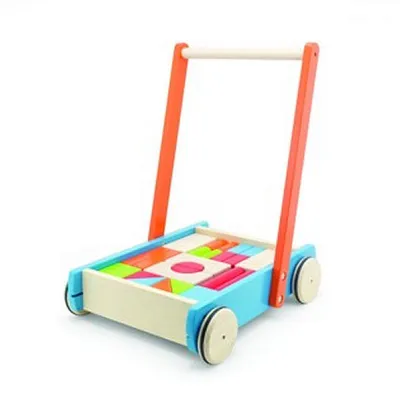 Produktbild von Pintoy Baby Walker Duwwagen met Blokken