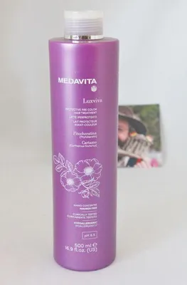 Zdjęcie produktu dla Medavita Luxviva, preparat ochronny do włosów przed zabiegami koloryzacji, 500 ml