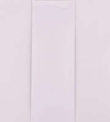 Produktbild von Bestecktasche Prime XL in Weiß 85 x 240 mm, mit 2-lagiger Tissue-Serviette in Weiß - 500 Stück