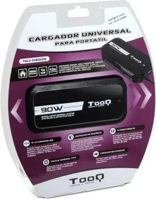 Produktbild von Laptopladekabel TooQ TQLC-90BS02M 90W 12 Stecker Schwarz