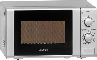 Zdjęcie produktu dla Exquisit MW802, Blat, 20 l, 700 W, obrotowy, Srebrny