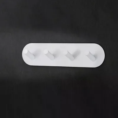 Produktbild von Smedbo Design Viererhakenleiste in Matt Weiss, Selbstklebend BX1094