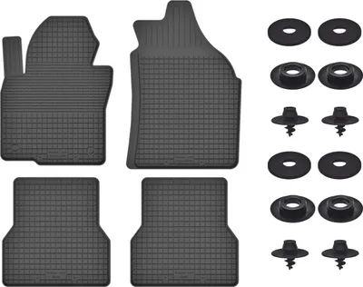 Produktbild von Gummimatten Mit Stoppern Für: Toyota Hilux Viii (2015-) Schwarz Set