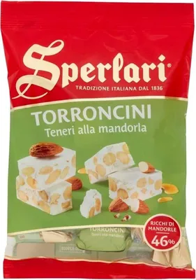 Produktbild von Sperlari Torroncini Teneri alla Mandorla Weicher Nougat mit Mandeln 117g