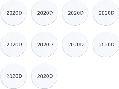 Image de Étiquettes RFID / NFC, Ntag215, 25 mm, blanches, lot de 10