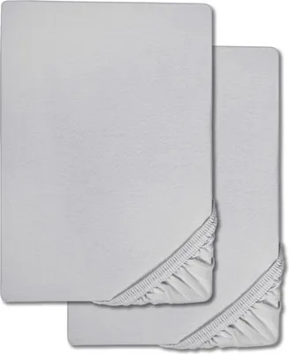 Produktbild von Spannbettlaken Microfaser Interlock-Jersey silber grau 90 x 190 - 100 x 200 cm Doppelpack