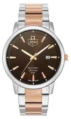Productafbeelding van JDM Military JDM-WG006-05 Bravo I, braun, Jacques du Manoir, Zwitsers herenhorloge, nieuw