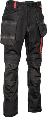 Produktbild von Cofra Arbeitshose Stretch, mit Nageltasche schwarz 46