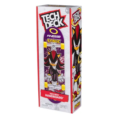 Produktbild von Tech Deck , Finesse und Sonic the Hedgehog Handboard, Mini-Skateboard für Tricks mit den Händen, Griffbrett, 6 Jahr(e)