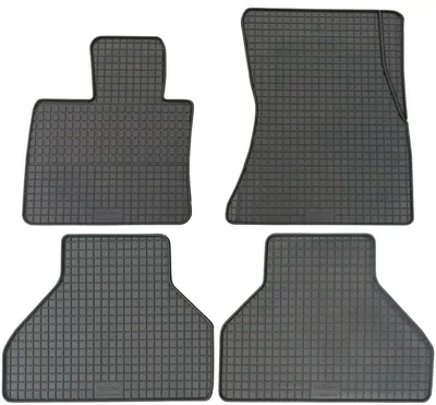 Produktbild von für BMW X5 (E70) ab 03/2007-10/2013 Passform PETEX Gummimatten 4-teilig schwarz Allwettermatten Gummifußmatten