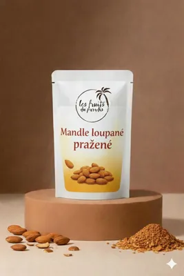 Obrázek produktu pro Mandle pražené loupané 200 g LES FRUITS DU PARADIS