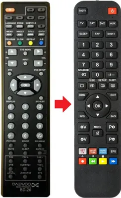 Produktbild von Fernbedienung passend für DMTECH LW23LE-HD/B | LW23LEHDB