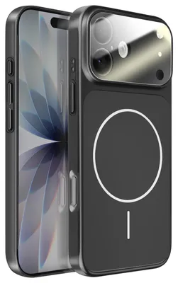 Immagine prodotto di Avizar, custodia rigida MagSafe con vetro protettivo per fotocamera per Apple iPhone 17, nero